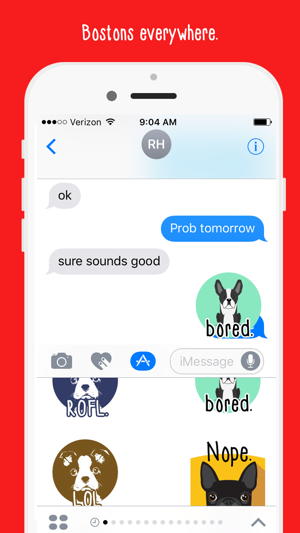 Boston Terrier Emoji: Puppy Stickers for iMessage(圖3)-速報App