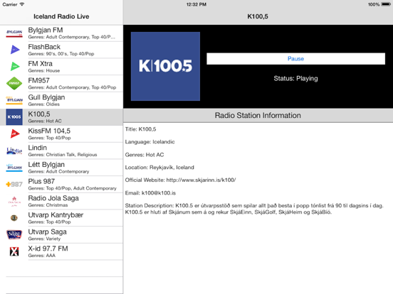 Screenshot #5 pour Iceland Radio Live Player (Icelandic, Ísland)