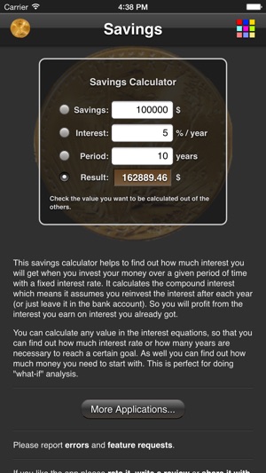 Savings Calculator