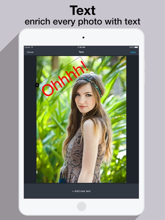 PhotoKit - Deluxe Pic Editor & Vintage Camera With Creative Fx & Filters Aslo Instagram Export iPad screenshot