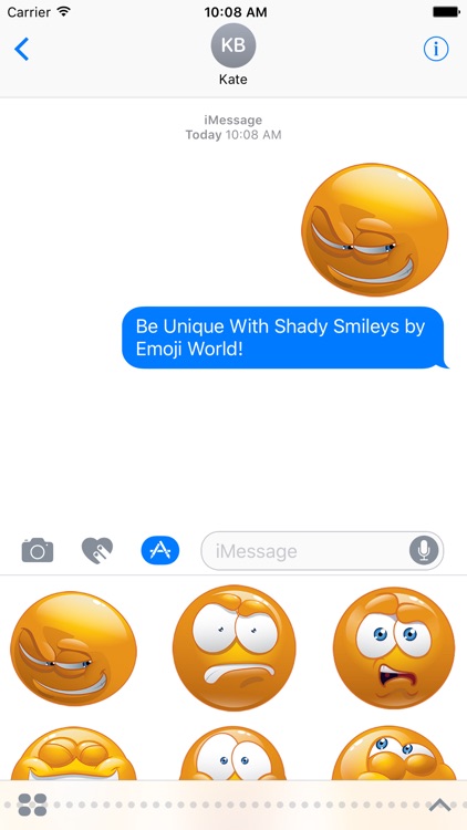 Shady Smiley Stickers by Emoji World