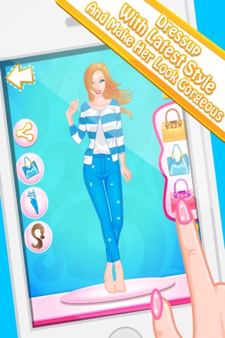 Party Salon Girls Game - spa makeover, dress up fashion, makeup games for girls screenshot 2