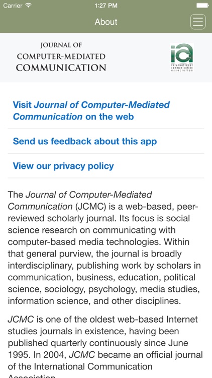 Journal of Computer-Mediated Communication