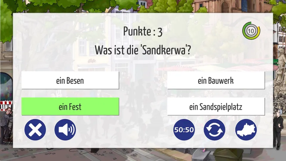 Screenshot von Bamberg Wimmelt Quiz auf dem iPhone 4