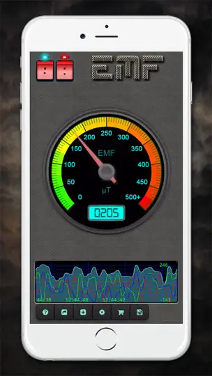 Screenshot von Paranormal EMF Recorder And Scanner auf dem iPhone 1