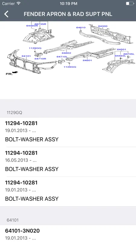 Hyundai Car Parts - ETK Parts Diagrams screenshot 3 of 5