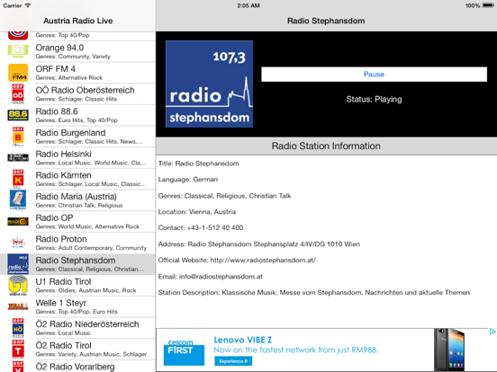 Screenshot #5 pour Austria Radio Live Player (Radio Österreich)