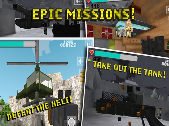 Block Gun Pixel Wars 3D: Team Strike iPad app afbeelding 3