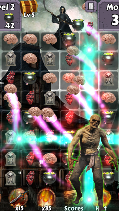 Screenshot #1 pour Zombie Mania Halloween World - Free puzzle games for trick or treat
