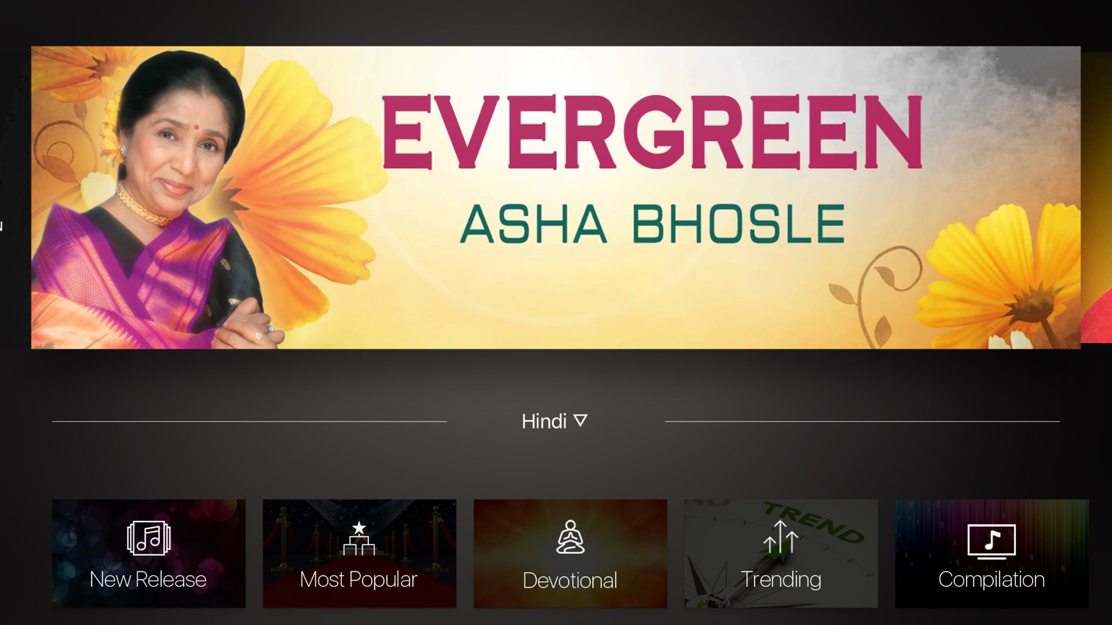 Raaga - Songs & Podcasts apple_tv screenshot 1
