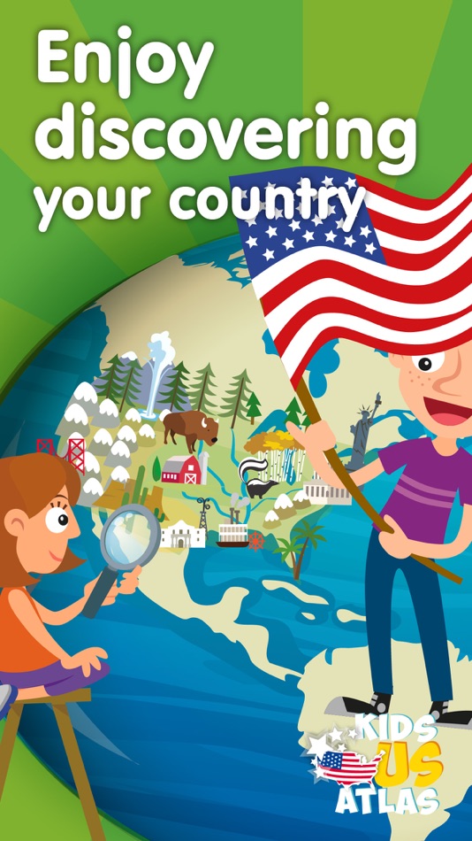 Kids US Atlas - United States Geography Games - 1.8 - (iOS)