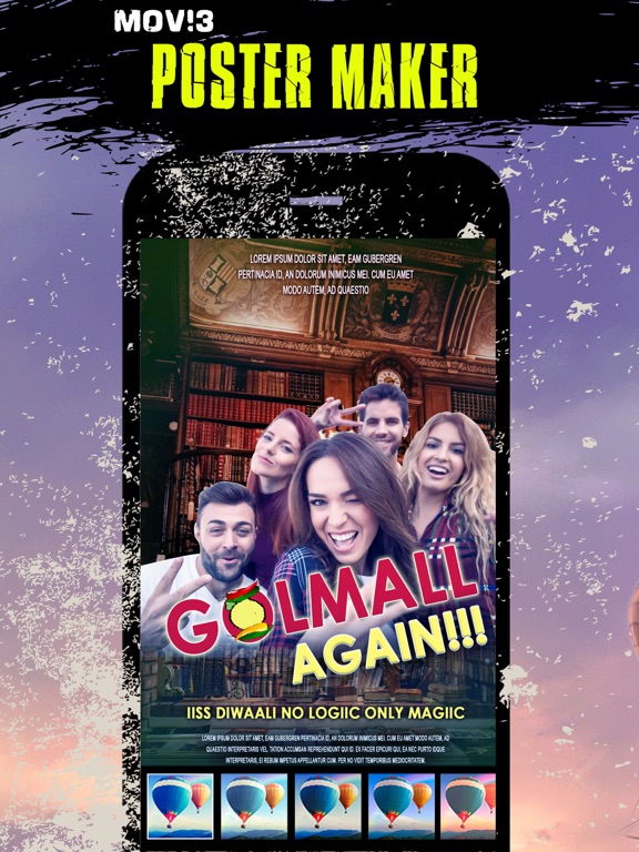 Movie Poster Creator iPad screenshot