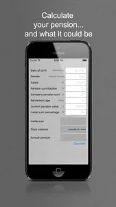 Pension Calculator UK screenshot #1 for iPhone