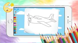 Game screenshot Airplane Coloring Book For Kids Learning mod apk
