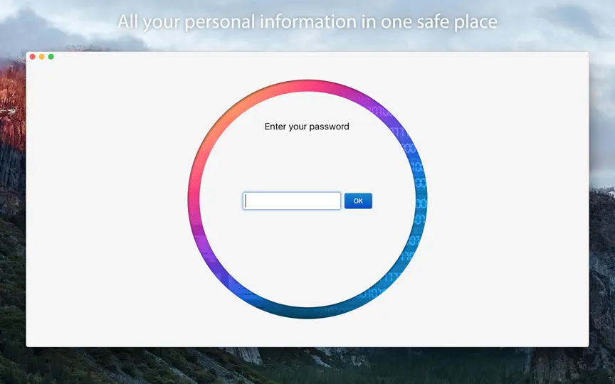 Captura de pantalla de OneSafe en iPhone 1
