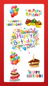 Happy Birthday Sticker HBD App screenshot #1 for iPhone