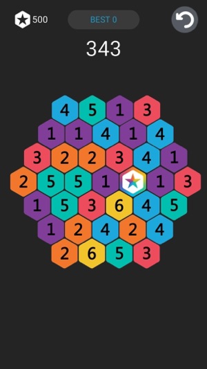 來造個7-六角形數字消除遊戲