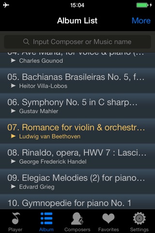 romantic classical music collection - world craft screenshot 4