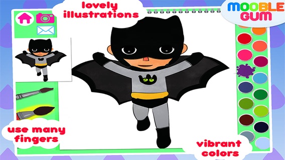 superhero coloring book - painting app for kids  - learn how to paint a super heroesのおすすめ画像3