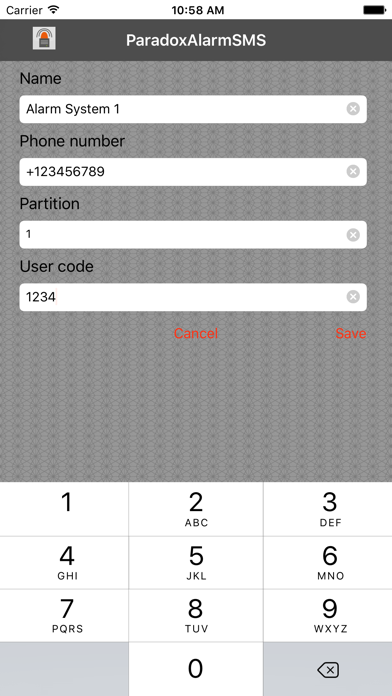 Screenshot #3 pour ParadoxAlarmSMS