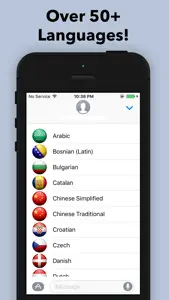 Speech and Text Translator for iMessage screenshot #3 for iPhone