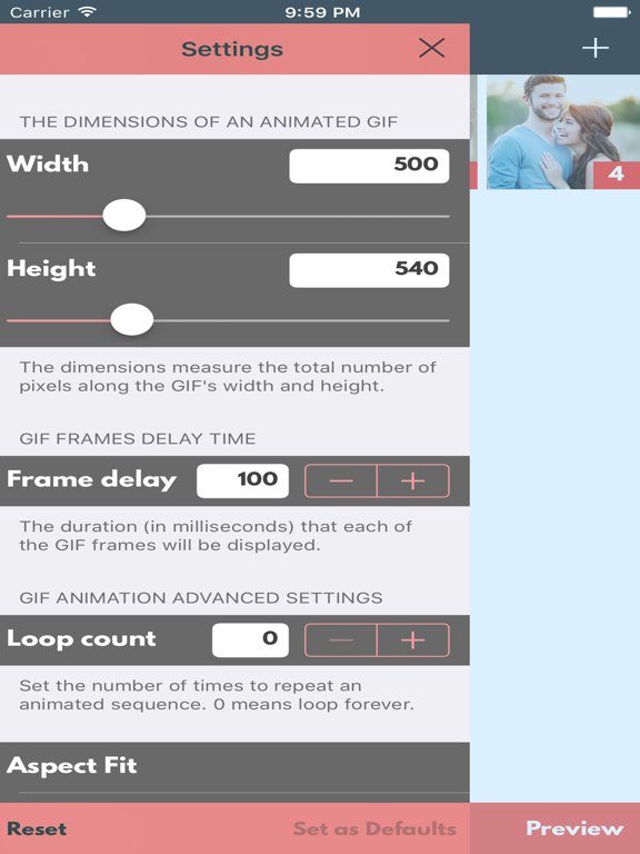 Screenshot #6 pour GIF maker - éditeur photo vidéo