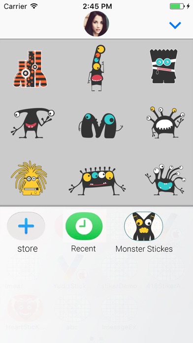 Cute Monster Animated Stickers screenshot 4