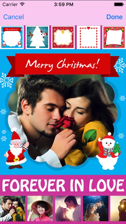 Lovely Christmas Photo Collage Art & Xmas Stickers