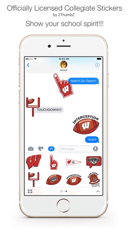 University of Wisconsin Stickers for iMessage