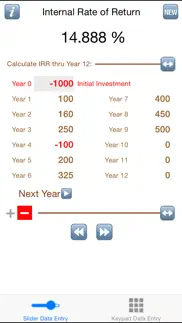 quick internal rate of return (irr) iphone screenshot 1