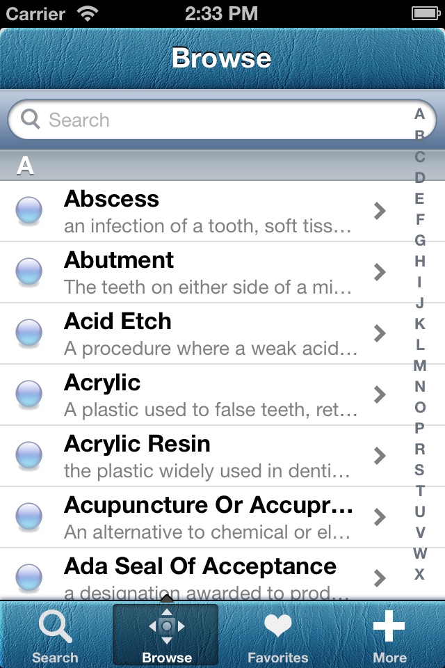 Dental Dictionary and Tools screenshot 4