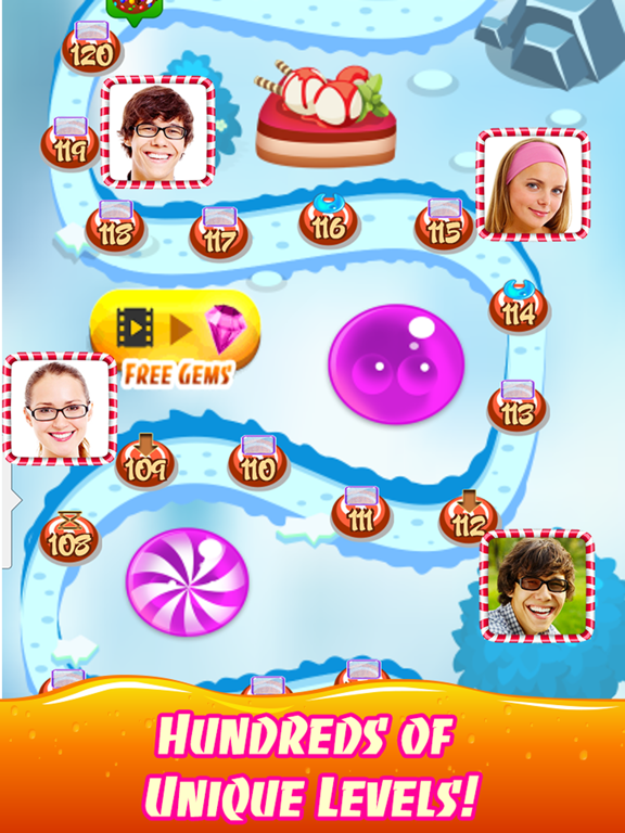 Candy Swap Fever - The Kingdom of Sweet Board Game iPad screenshot 5 - Games app