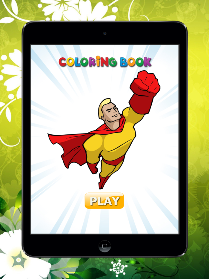 Superhero Coloring Book HD Paint Heroes for Kids