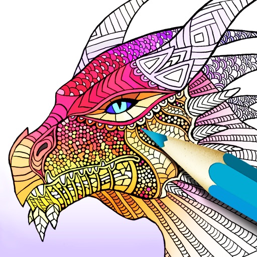 Coloring Book Adults & Kids Icon