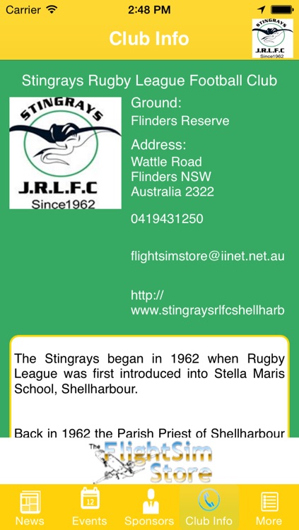 Stingrays Rugby League Football Club Shellharbour