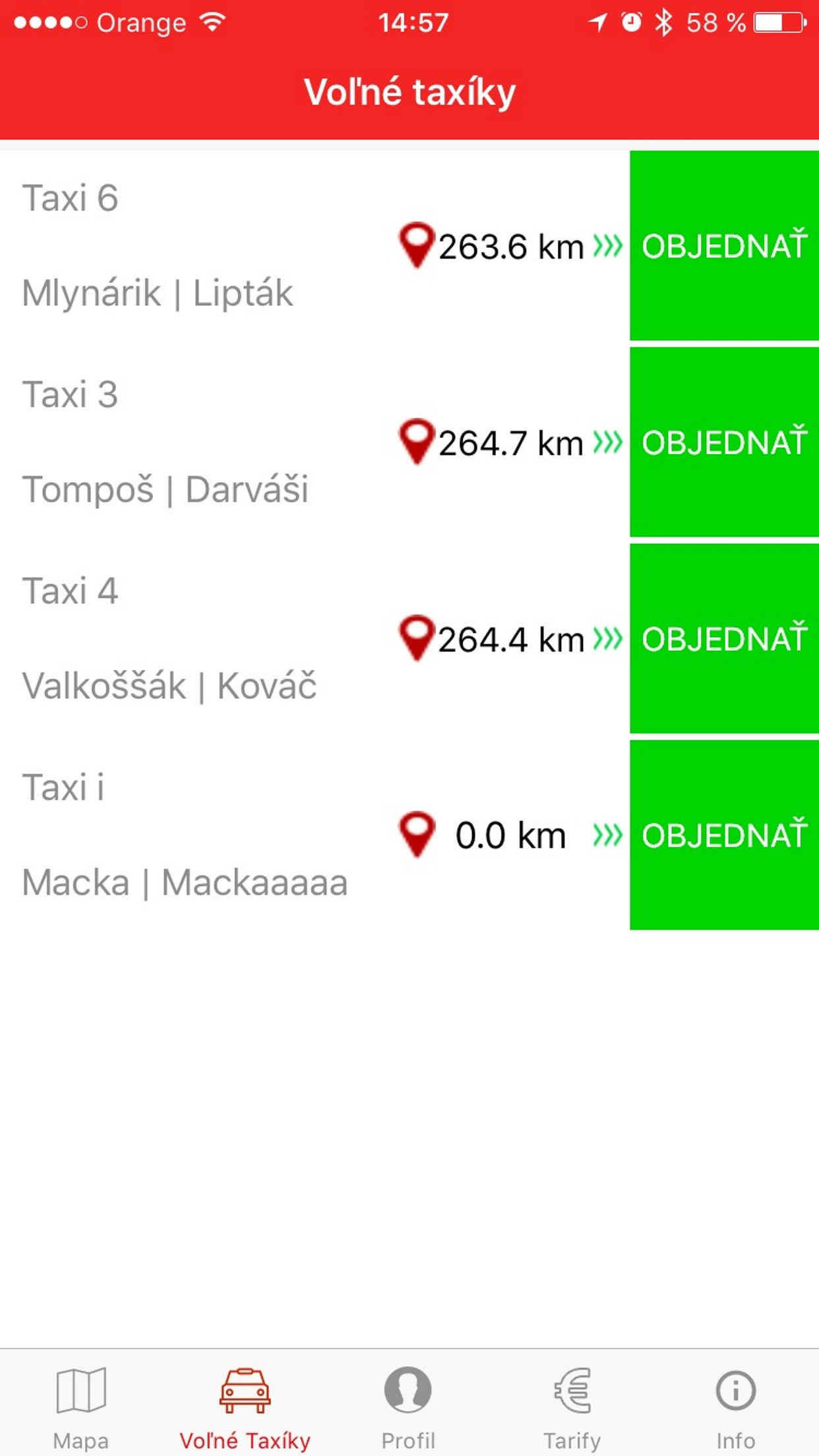 Albert TAXI - Spišská Nová Ves screenshot 3