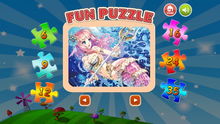 Mermaid Princess Jigsaw - Learning fun puzzle game