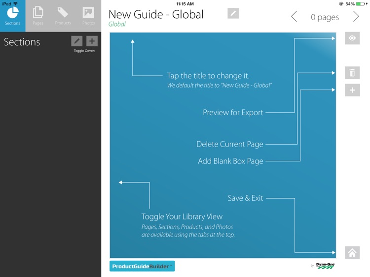 Dyna-Gro Product Guide Builder