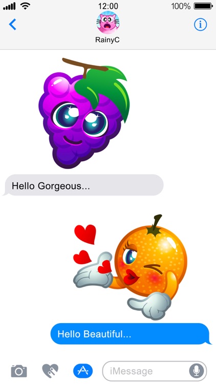 Fruity Blast Stickers : Funny Fruits