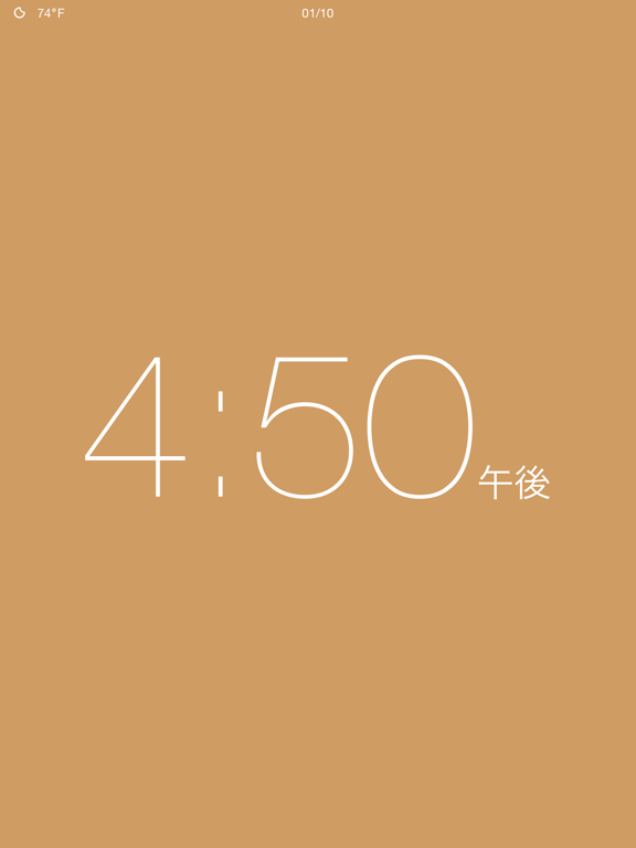 Clock - Modern deskclock with nightstand modeのおすすめ画像1