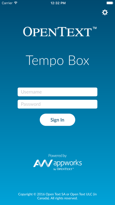 Screenshot #1 pour OpenText Tempo Box 16