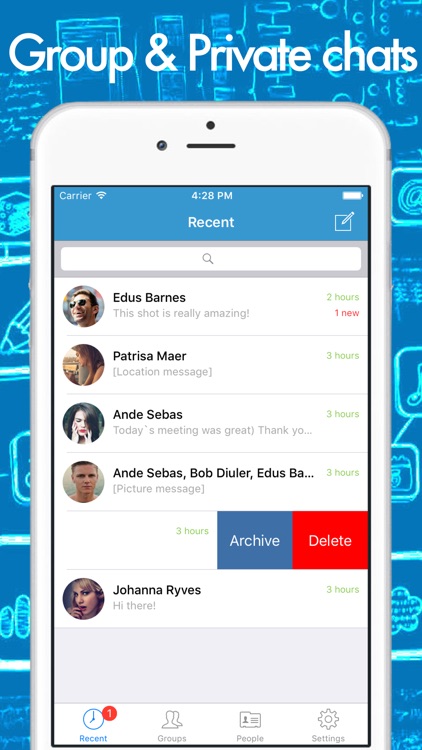 CHATeau - smart messenger with group chats