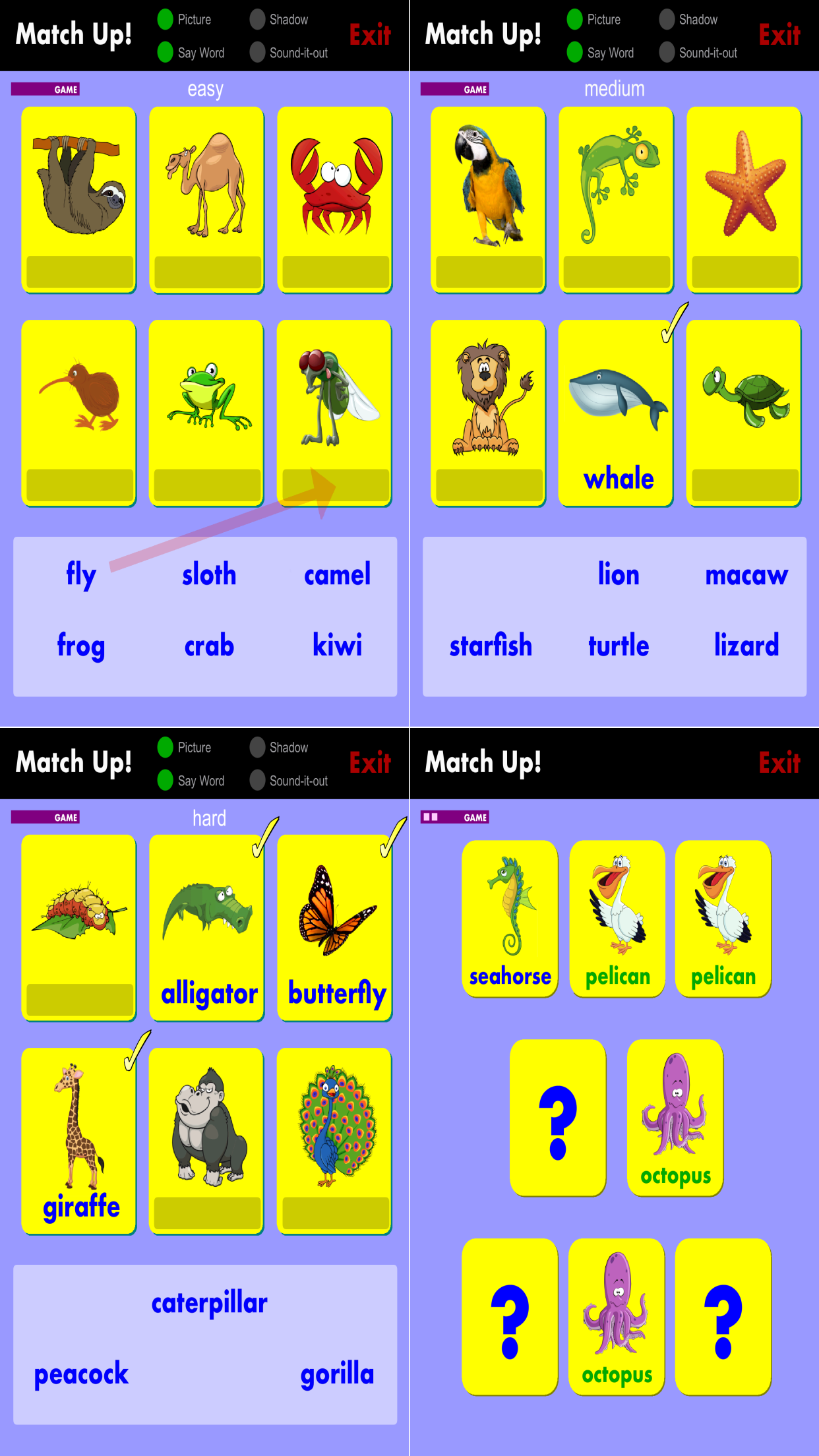 Phonic Flashcards - ANIMALS screenshot 4