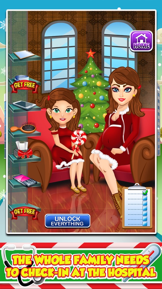 Mommy's Christmas Baby Doctor Salon - My Santa Spa Make-Up Games! - 1 - (iOS)