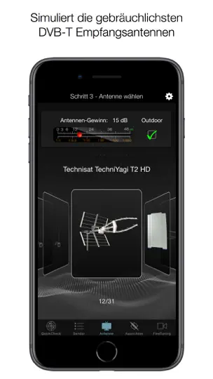 Screenshot von DVB-T2 Finder auf dem iPhone 6