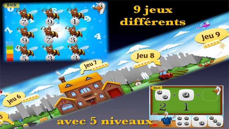 Jeux préscolaires: les chiffres & premiers calculs