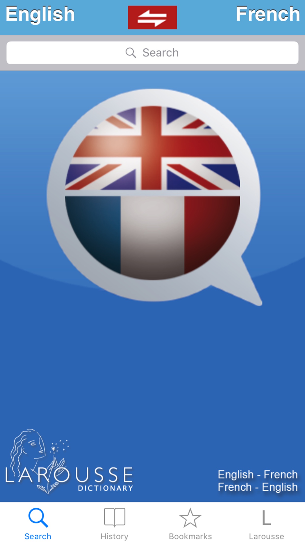 Screenshot 1 of English / French dictionary