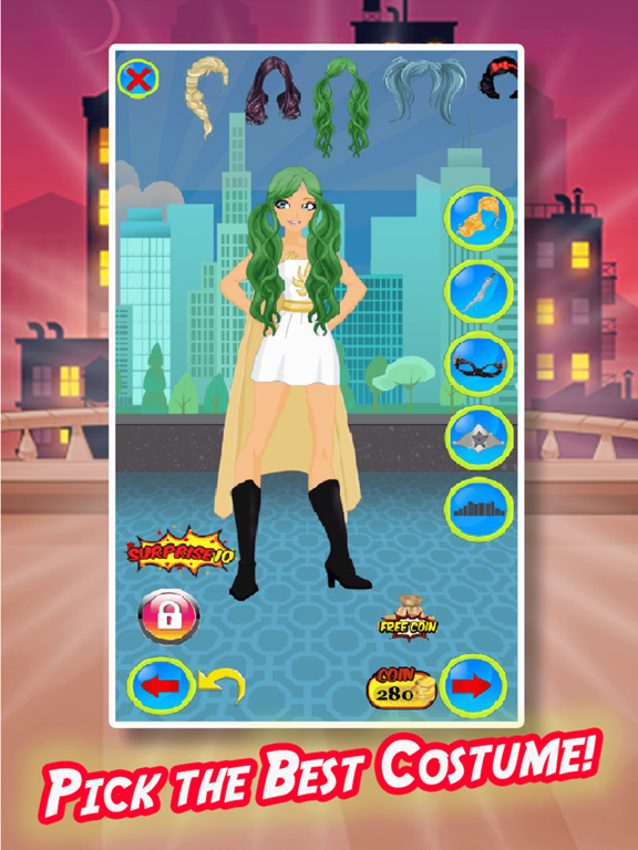 Wonder Supergirl Super Hero Games for Girls iPad screenshot 3 - Games app