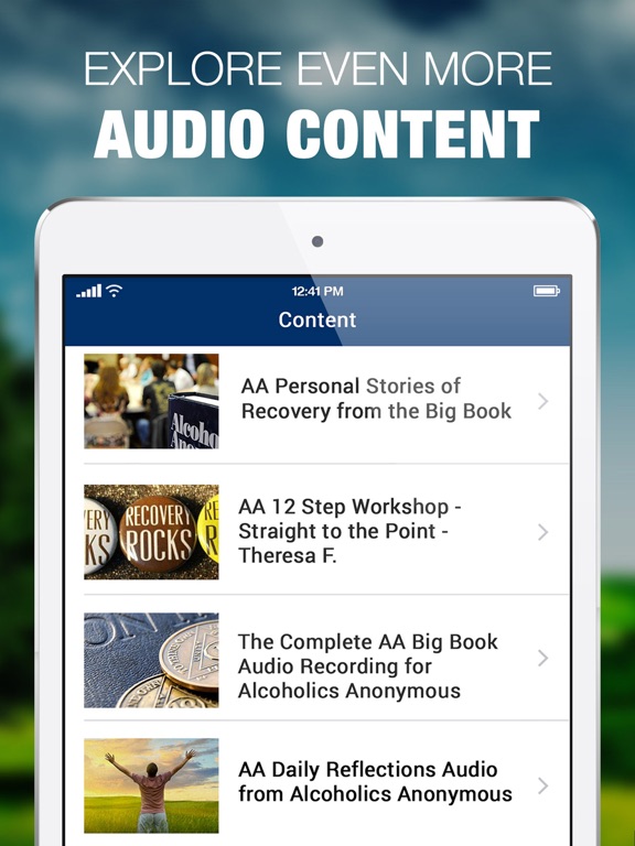 AA Big Book Sobriety Stories iPad screenshot 4 - Book app