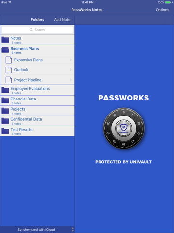 PassWorks Notes for iPad screenshot 4